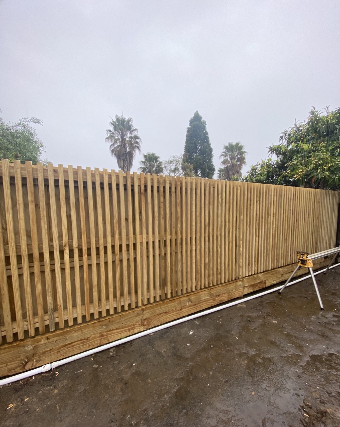 Vertical Batten Fence by Coulter Construction Ltd